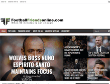 Tablet Screenshot of footballfriendsonline.com